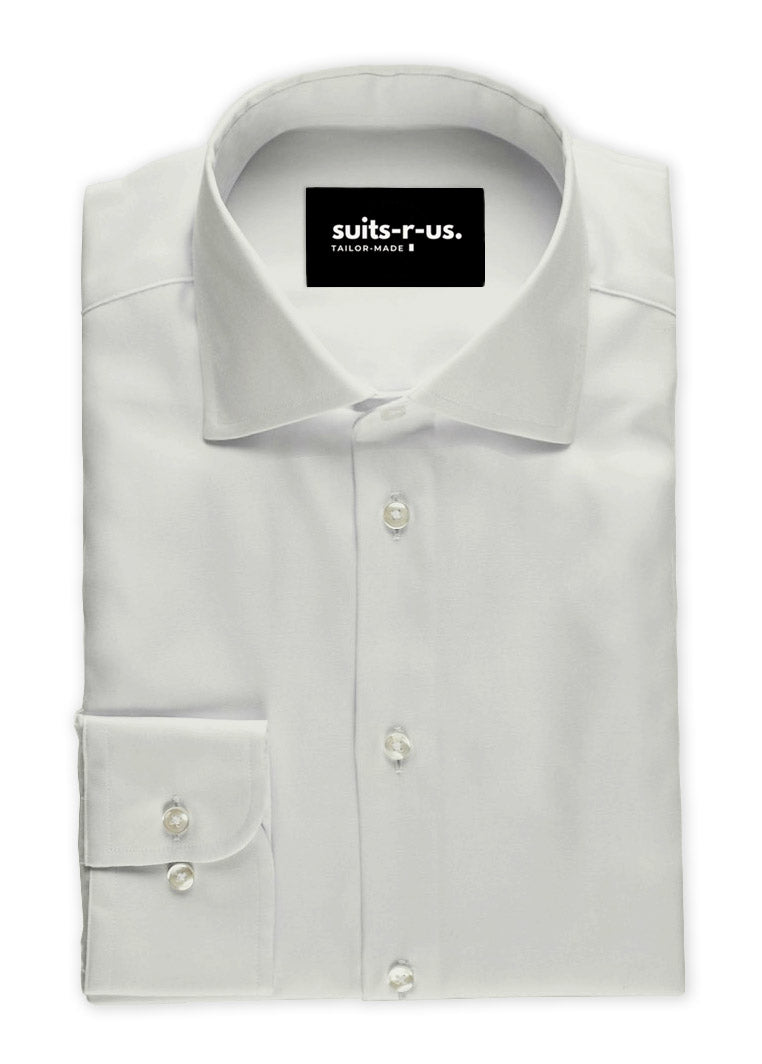 Off-White Poplin Shirt SUITS-R-US Off-White Poplin Shirt SUITS-R-US