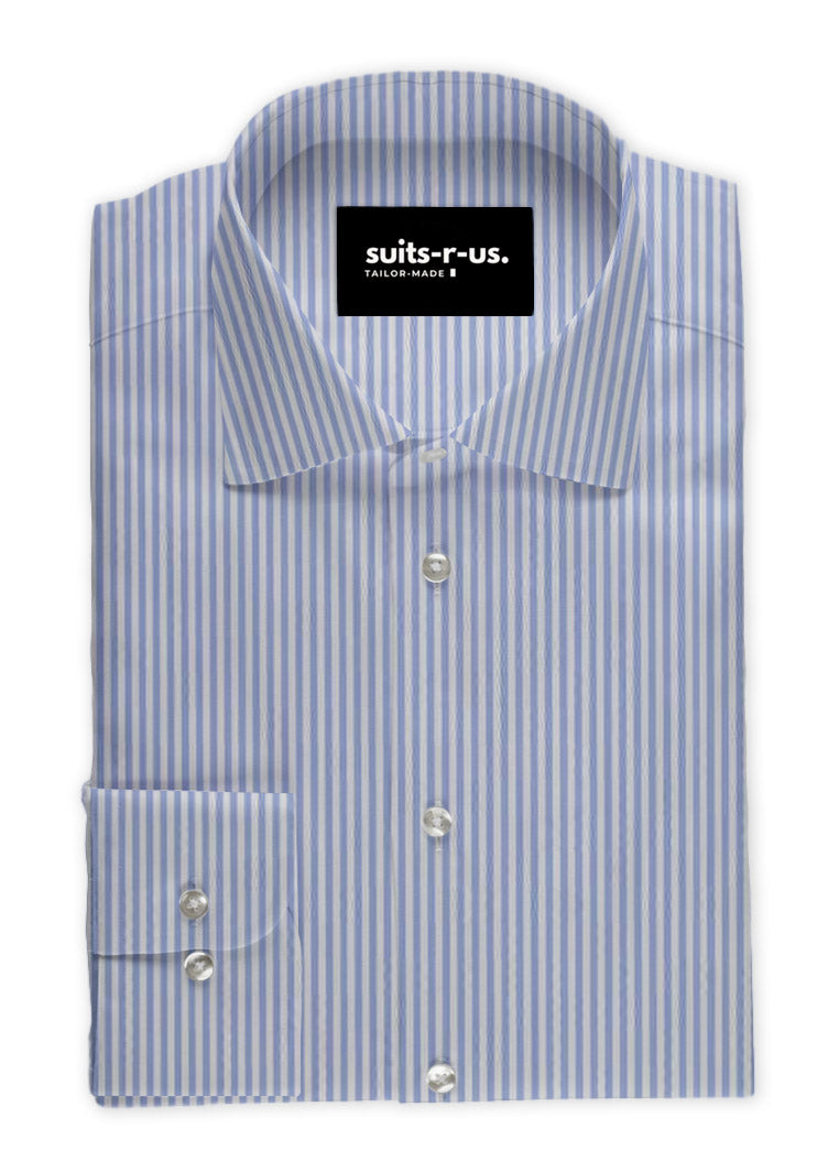 blue bengal stripe dress shirt Barbara Tweed Dress – Wisteria main image 0